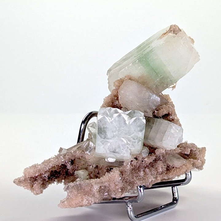 Apophyllite, stilbite, Pune, Inde, 77 grammes