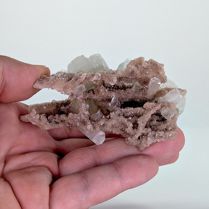 Apophyllite, stilbite, Pune, Inde, 77 grammes