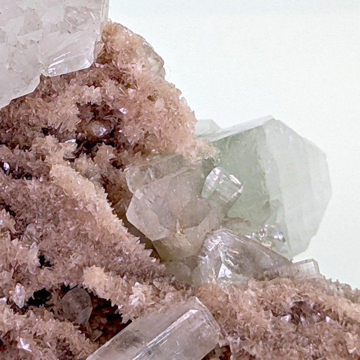 Apophyllite, stilbite, Pune, Inde, 77 grammes