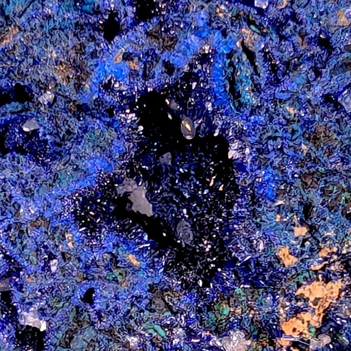 Azurite, cerussite, Mashamba, Congo, 103 grams
