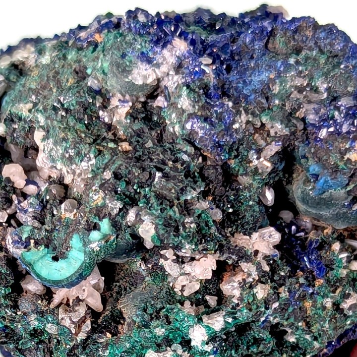 Azurite, cérusite, Mashamba, Congo, 159 grammes