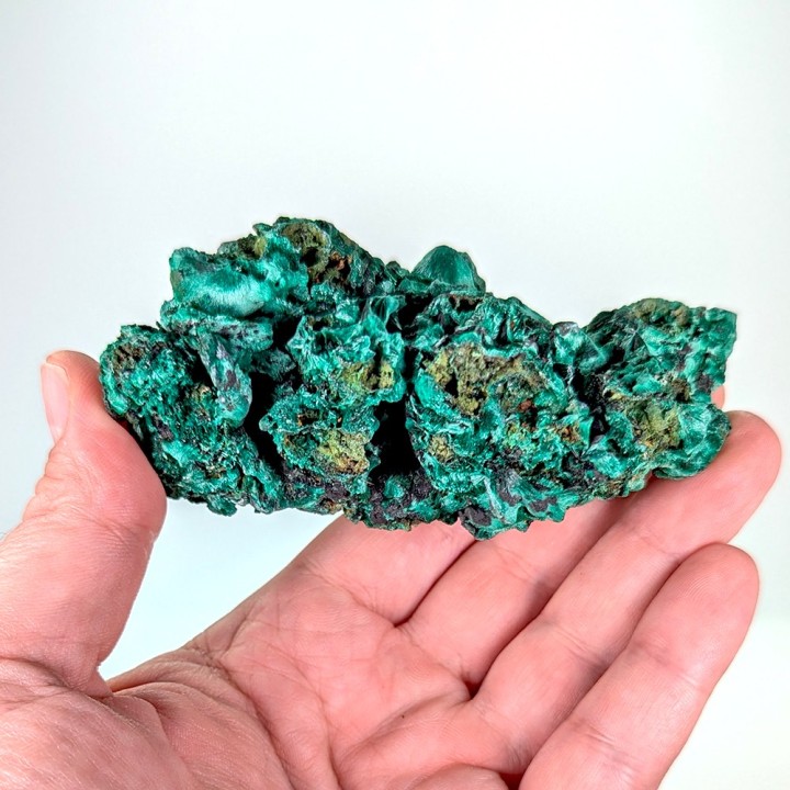 Fibrous malachite, Mindigi Mine, Congo, 183 grams