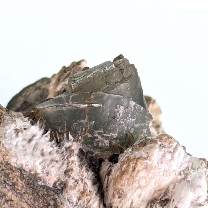 Prehnite, Combe de la Selle, France, 6,4 cm