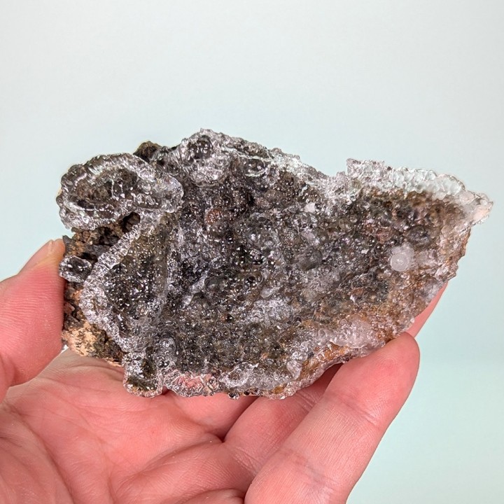 Hyalite opal, Kopasz Hill Quarry, Hungary, 141 grams