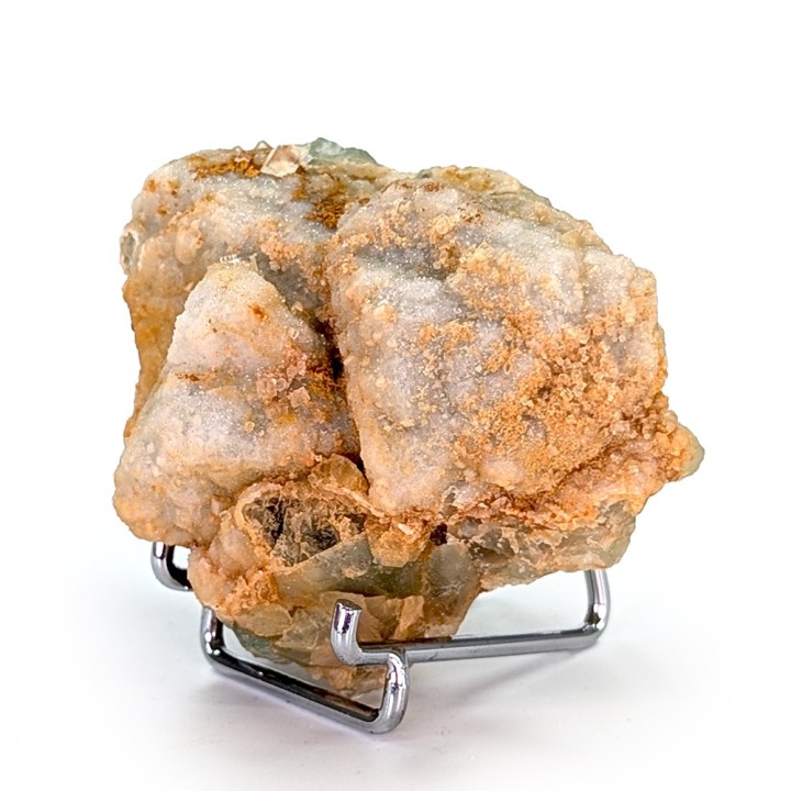 Quartz on fluorite, La Barre mine, France, 163 grams