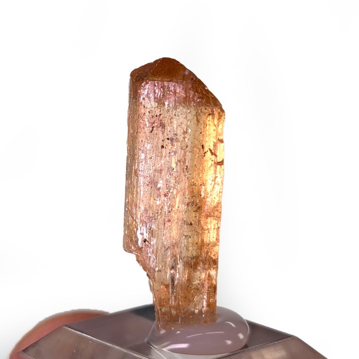 Imperial topaz, Ouro Preto, Brazil, 2.2 cm