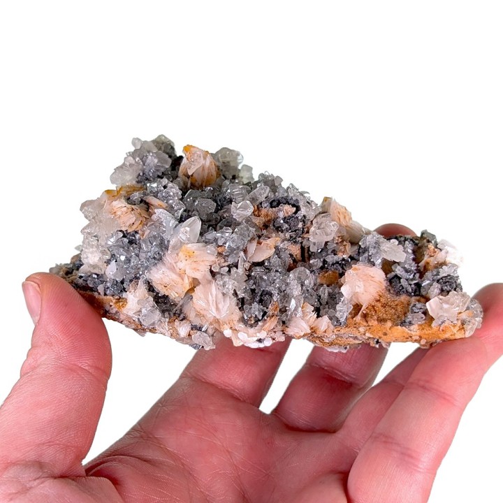 Cérusite, baryte, galène, Mibladen, Maroc, 295 grammes
