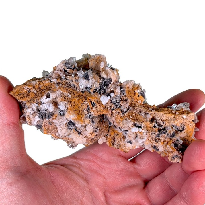 Cérusite, baryte, galène, Mibladen, Maroc, 295 grammes