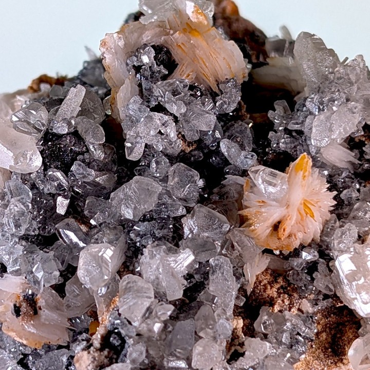 Cérusite, baryte, galène, Mibladen, Maroc, 295 grammes