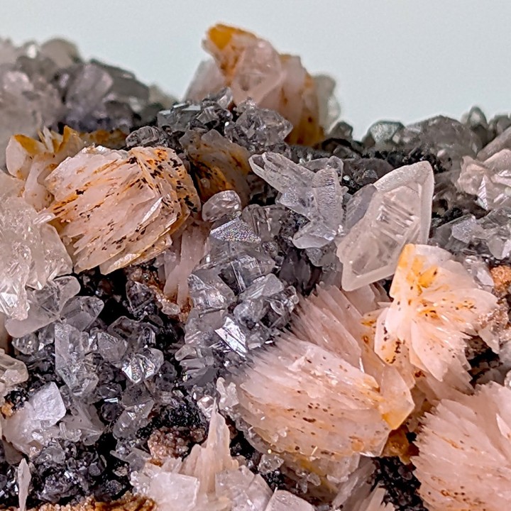Cérusite, baryte, galène, Mibladen, Maroc, 295 grammes
