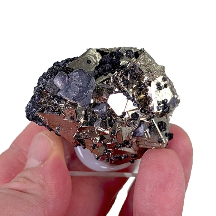 Pyrite, sphalerite, galena, Huaron Mine, Peru, 130 grams