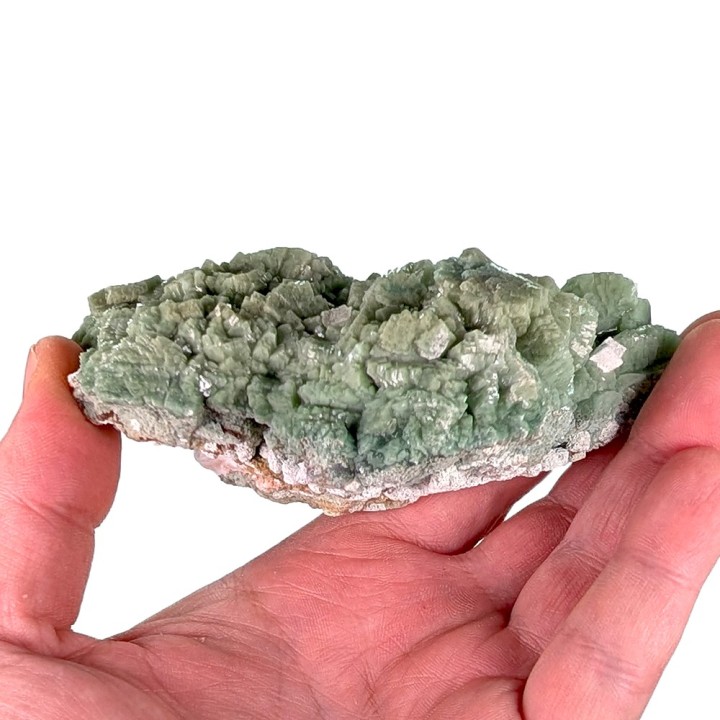 Heulandite verte, carrière de Sakur, Inde, 195 grammes
