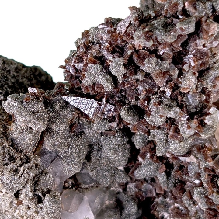 Anatases, adularia, Lauzière Massif, France, 113 grams