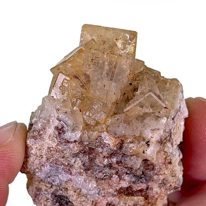 Fluorite, Pontaubert, France, 78 grammes