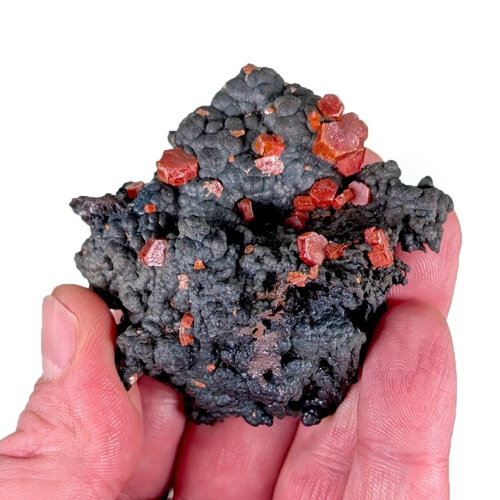 Vanadinite, goethite, Taouz, Maroc, 98 grammes