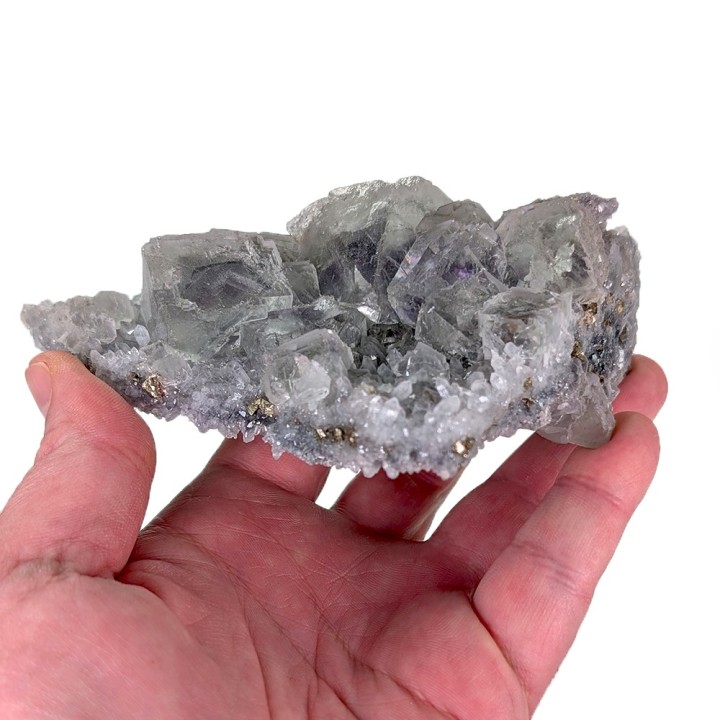 Fluorite, quartz, Mine Huanggang, Chine, 392 grammes