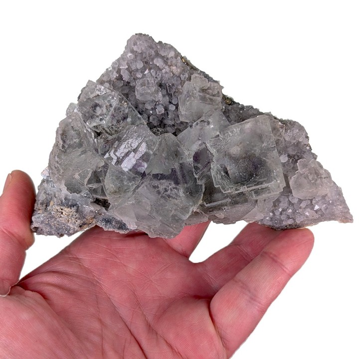 Fluorite, quartz, Huanggang Mine, China, 392 grams