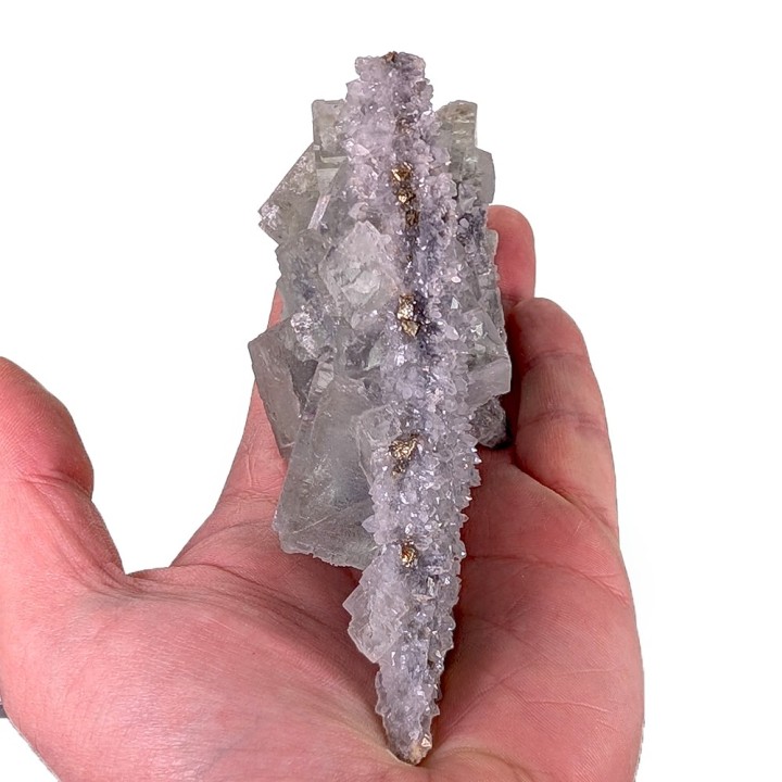 Fluorite, quartz, Huanggang Mine, China, 392 grams