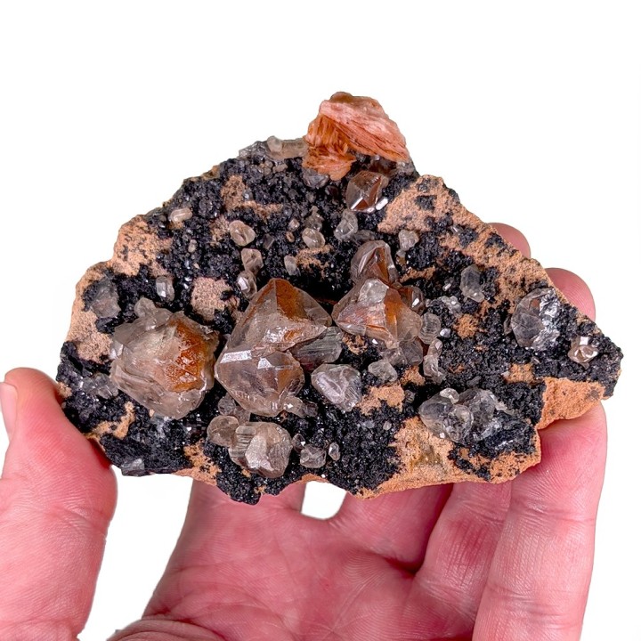 Cérusite, galène, baryte, Mibalden, Maroc, 315 grammes