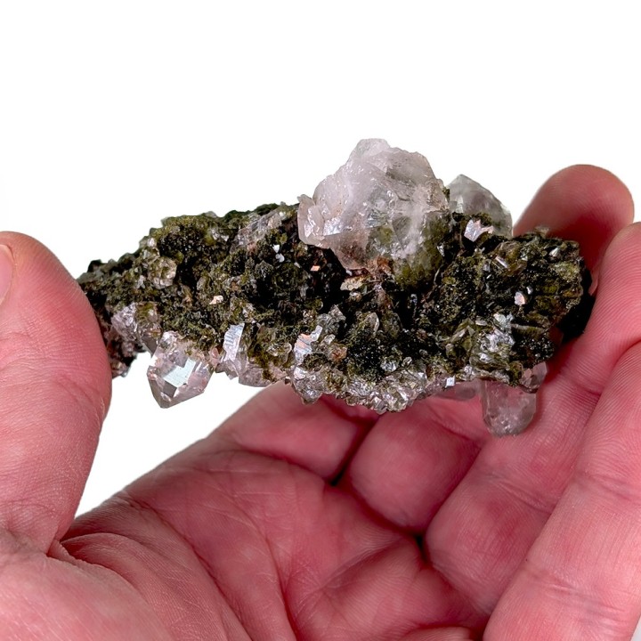 Epidote, quartz, Hakkâri, Turquie, 133 grammes