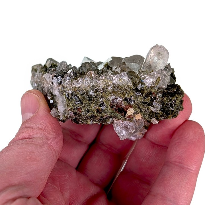 Epidote, quartz, Hakkâri, Turkey, 133 grams