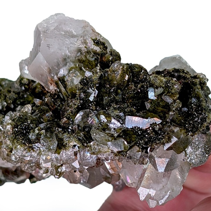 Epidote, quartz, Hakkâri, Turquie, 133 grammes