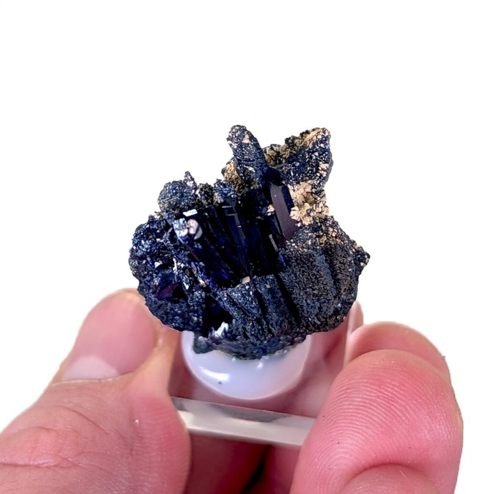 Azurite, Touissit, Morocco, 3.2 cm