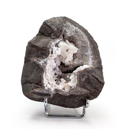 Quartz, strontianite, calcite, Rémuzat, France, 131 grammes