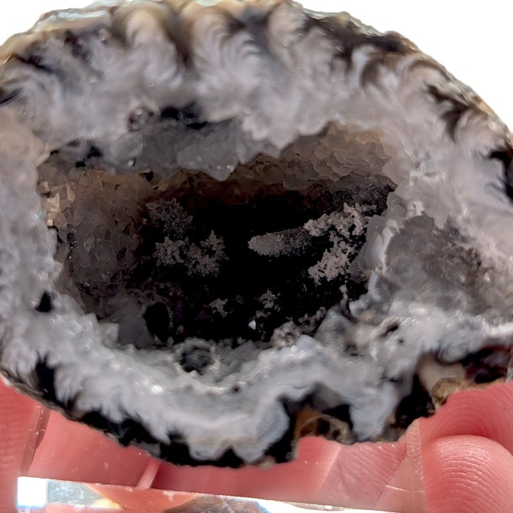 Quartz, calcite, Minas Gerais, Brazil, 4.3 cm
