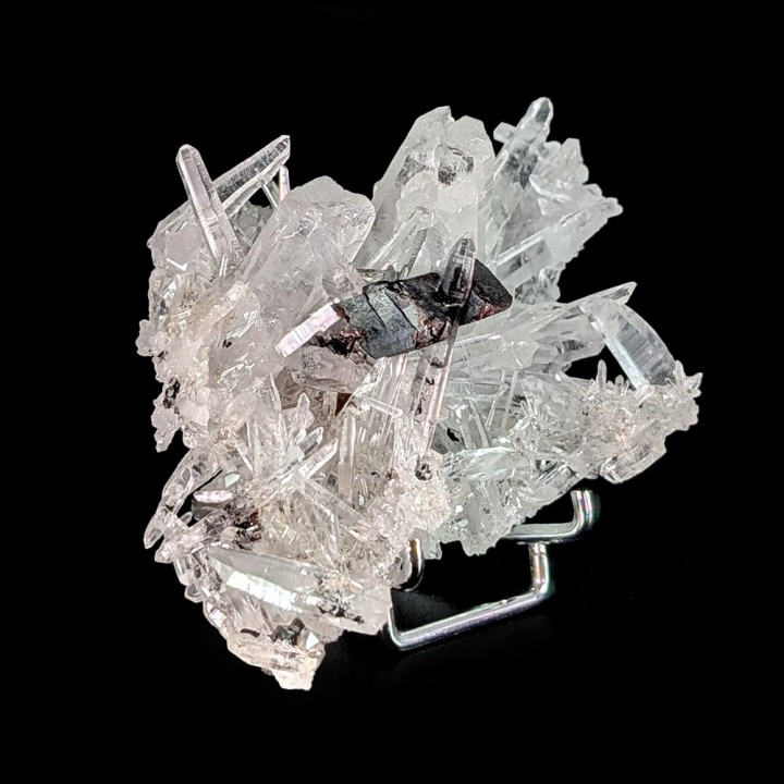 Hubnerite, quartz, fluorite, Pasto Bueno, Peru, 99 grams
