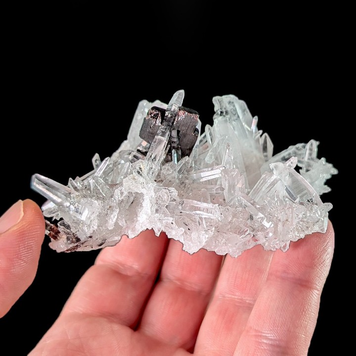 Hubnérite, quartz, fluorite, Pasto Bueno, Pérou, 99 grammes