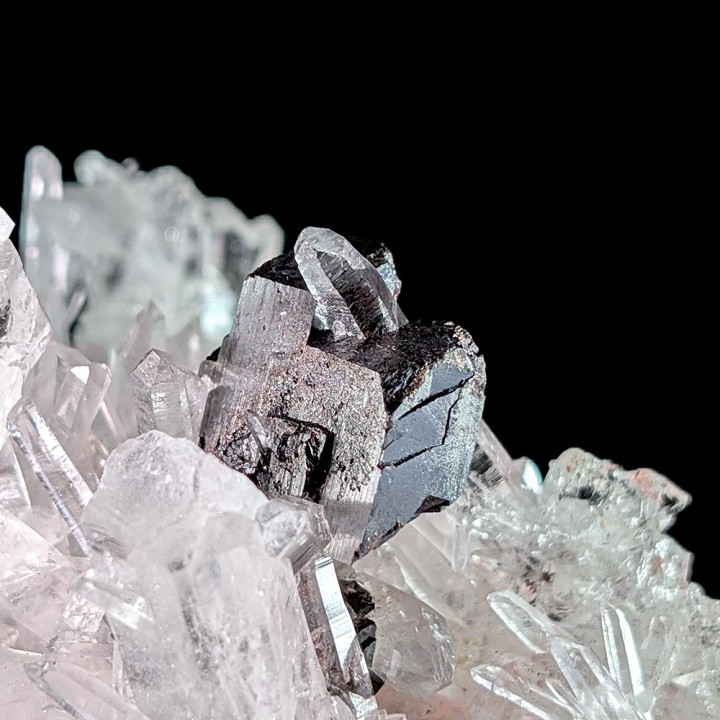 Hubnérite, quartz, fluorite, Pasto Bueno, Pérou, 99 grammes