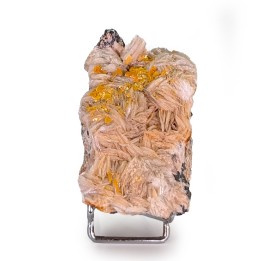 Wulfénite, baryte, mine Les Dalles, Maroc, 263 grammes