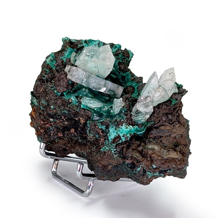 Baryte, malachite, Mine de Shangulowé, Congo, 100 grammes