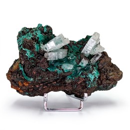 Baryte, malachite, Mine de Shangulowé, Congo, 100 grammes