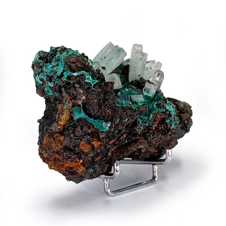 Baryte, malachite, Mine de Shangulowé, Congo, 100 grammes
