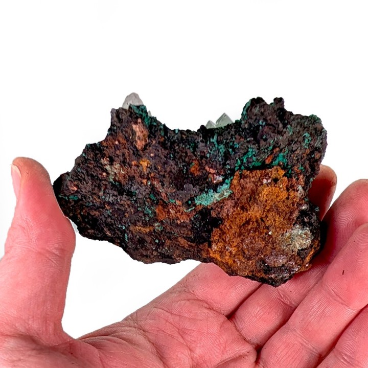 Baryte, malachite, Mine de Shangulowé, Congo, 100 grammes