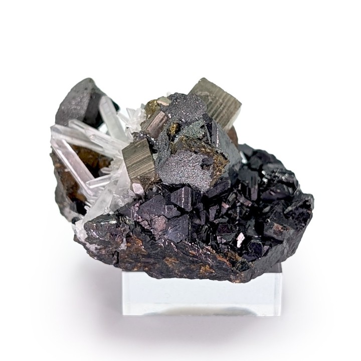 Sphalérite, pyrite, quartz, Mine Animón, Pérou, 98 grammes