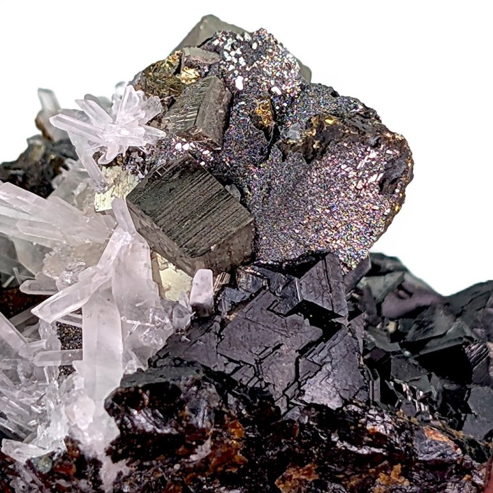 Sphalerite, pyrite, quartz, Animón Mine, Peru, 98 grams
