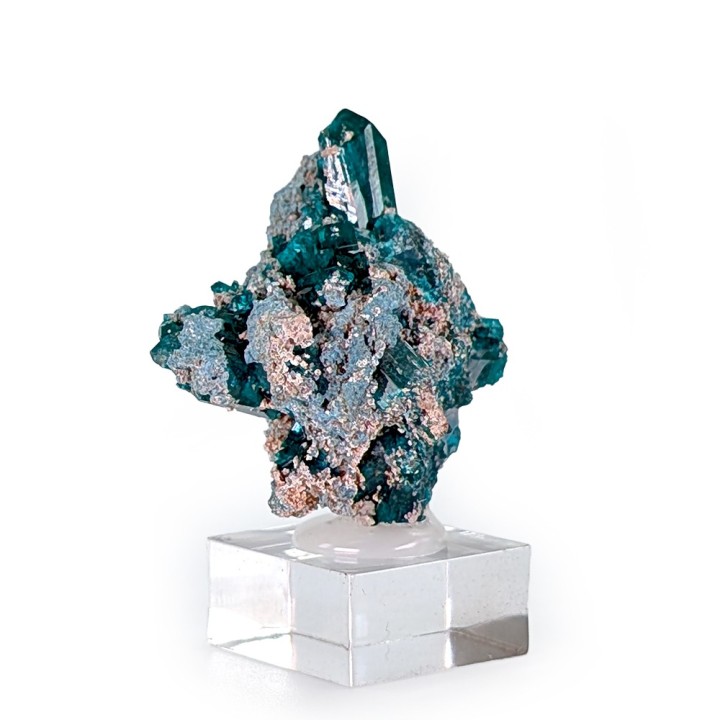 Dioptase, Renéville, Congo, 2,8 cm