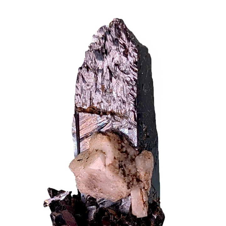 Aegirine, feldspath, Mont Malosa, Malawi, 5,1 cm
