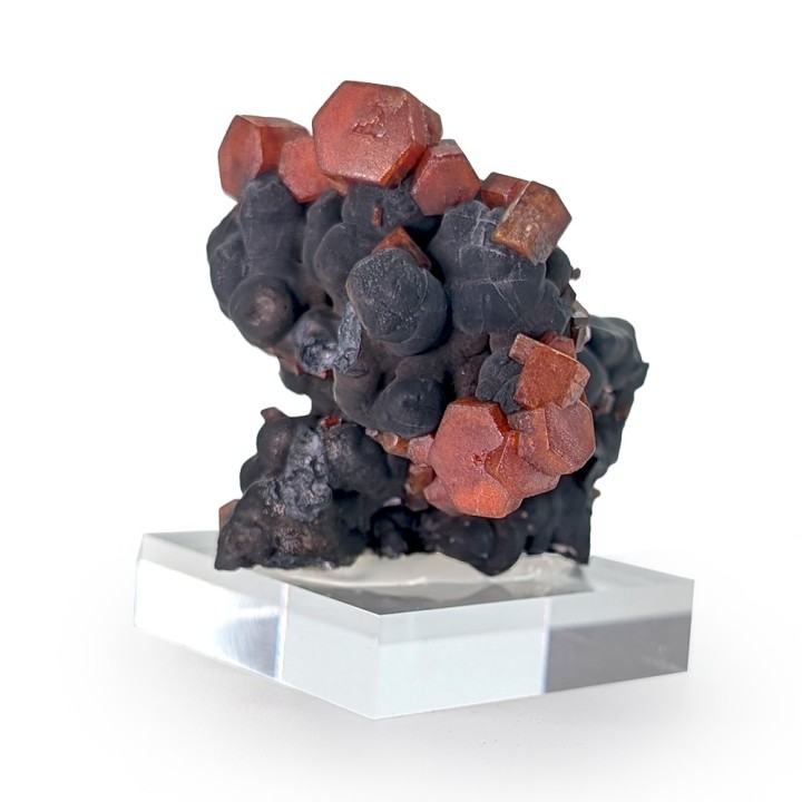 Vanadinite, goethite, Taouz, Morocco, 136 grams