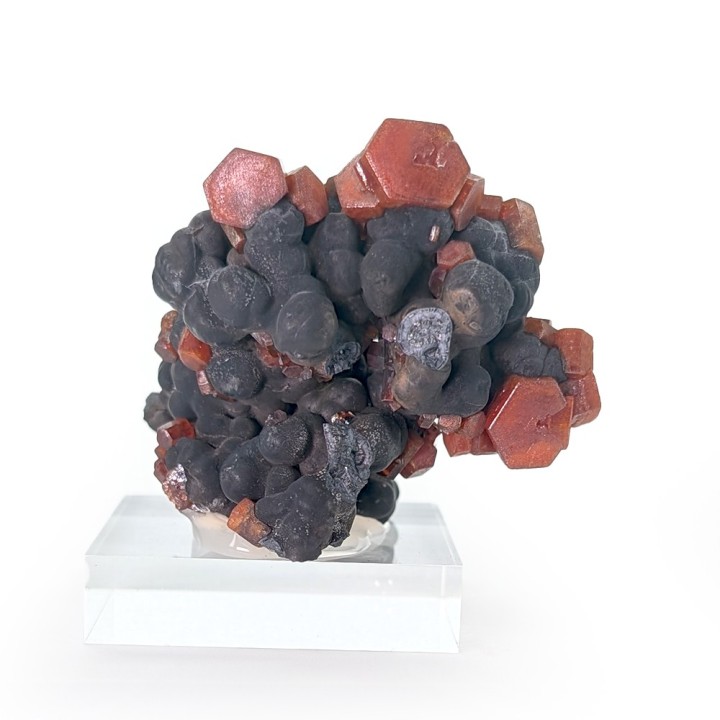 Vanadinite, goethite, Taouz, Maroc, 136 grammes