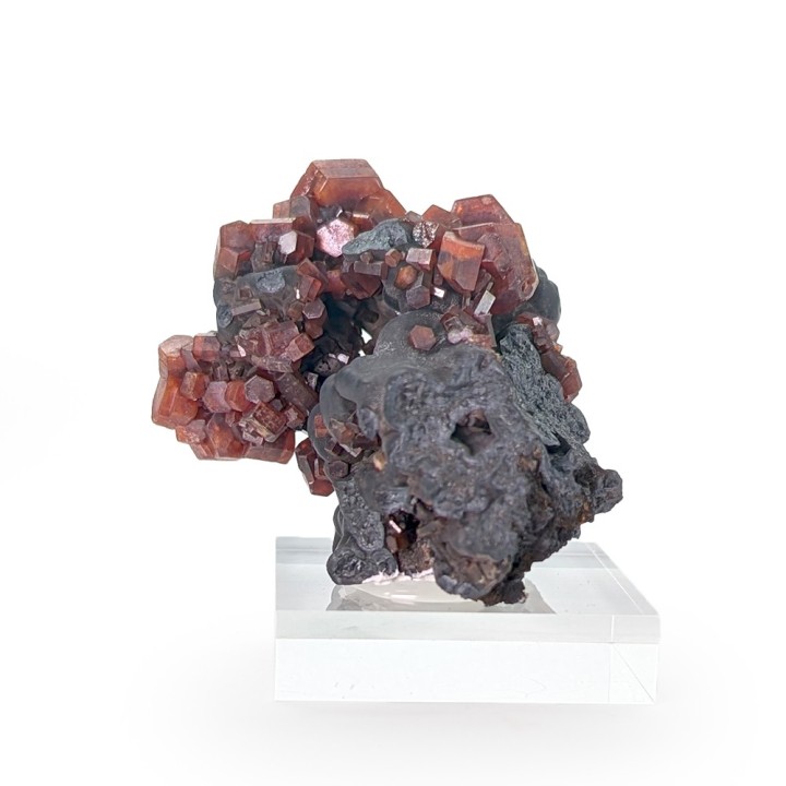 Vanadinite, goethite, Taouz, Morocco, 136 grams