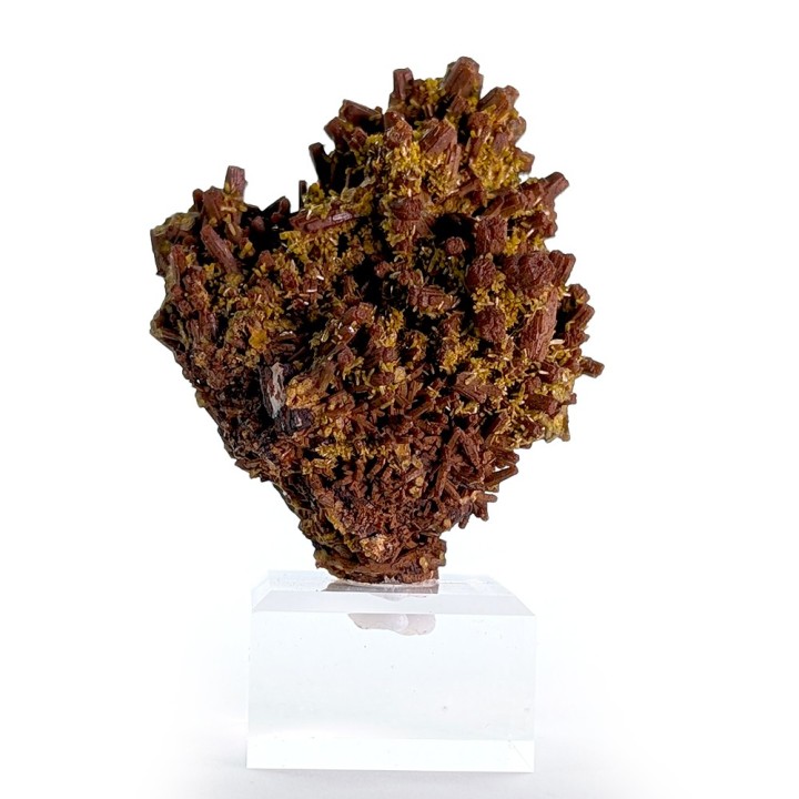 Pyromorphite, baryte, Les Farges, France, 98 grams