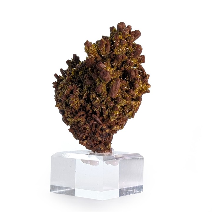 Pyromorphite, baryte, Les Farges, France, 98 grams