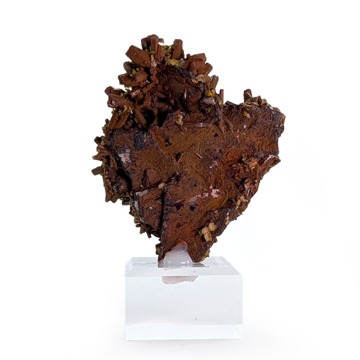 Pyromorphite, baryte, Les Farges, France, 98 grammes