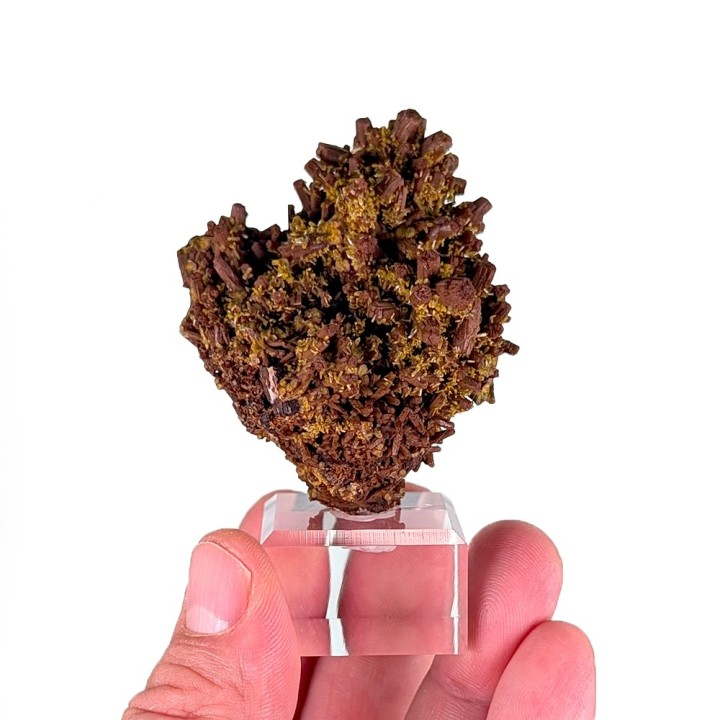 Pyromorphite, baryte, Les Farges, France, 98 grammes
