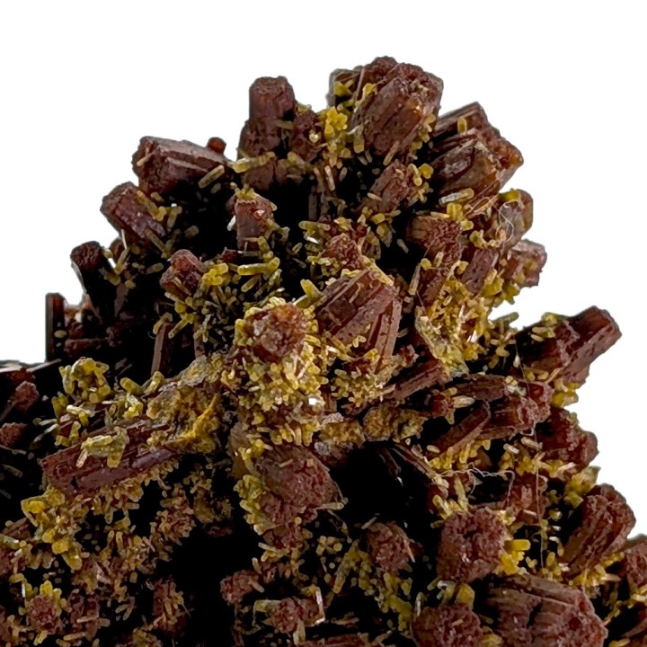 Pyromorphite, baryte, Les Farges, France, 98 grams