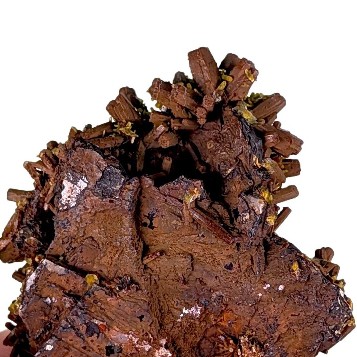 Pyromorphite, baryte, Les Farges, France, 98 grams